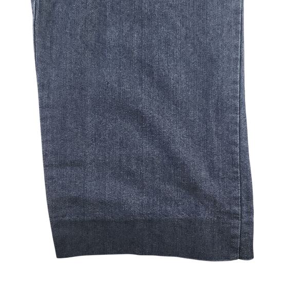 White Stag Denim Pants Womens PL Large Petite 12 14 Elastic Waist Capris Dark - Picture 7 of 13